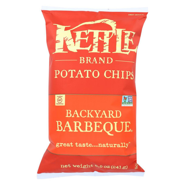 Kettle Brand Potato Chips - Backyard Barbeque - Case of 12 - 8.5 oz.