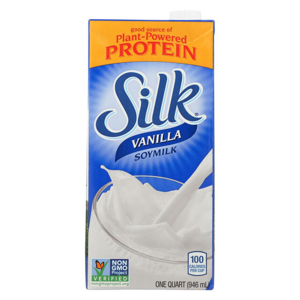 Silk Organic Soymilk - Vanilla - Case of 6 - 32 Fl oz.