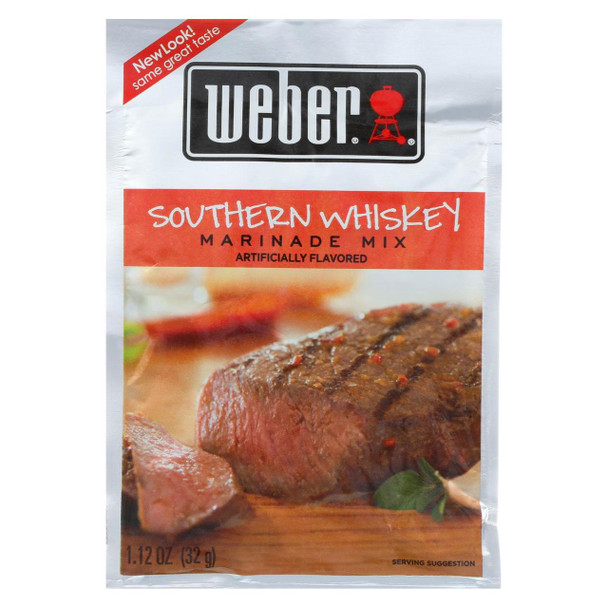 Weber Grill Creations Merinade Mix - Southern Whiskey - Case of 12 - 1.12 oz