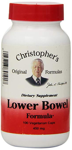 Dr. Christopher's Original Formulas Lower Bowel Formula - 450 mg - 100 Vcaps
