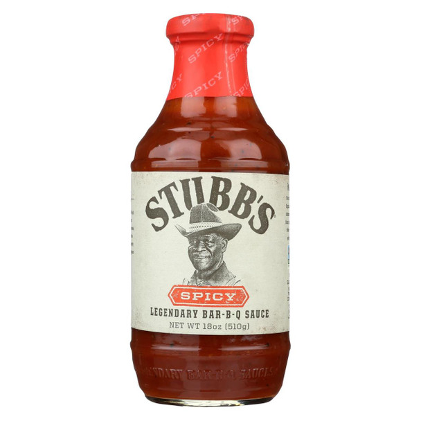 Stubb's BBQ Sauce - Spicy - Case of 6 - 18 oz.