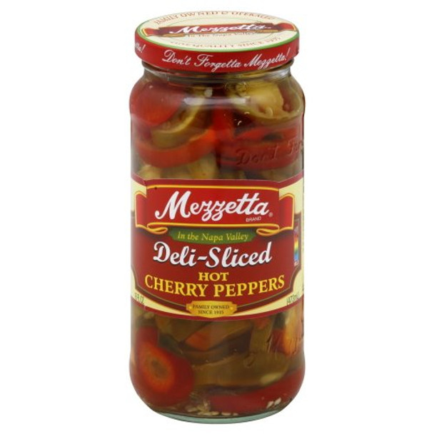 Mezzetta Peppers - Hot Cherry - Sliced - Case of 6 - 16 oz