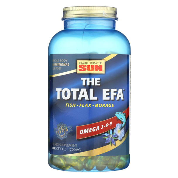 Health From the Sun The Total EFA Omega 3-6-9 - 180 Softgels