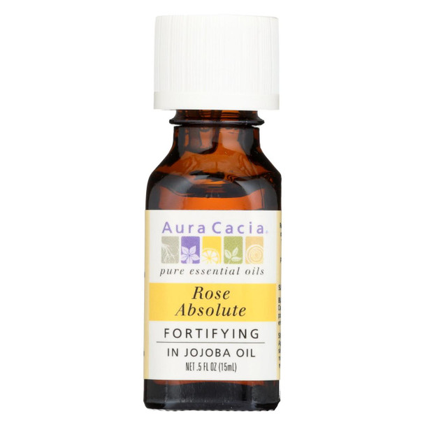 Aura Cacia - Rose Absolute in Jojoba Oil - 0.5 fl oz