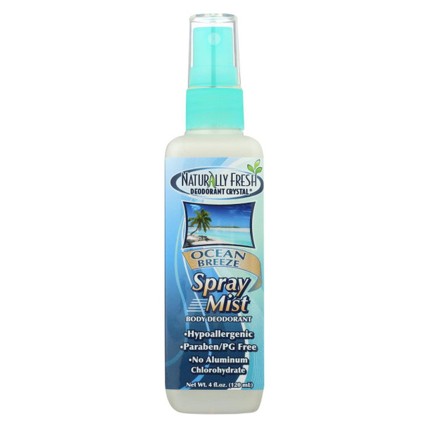 Naturally Fresh Body Deodorant Spray Mist Ocean Breeze - 4 fl oz