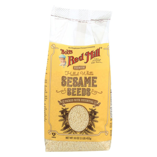 Bob's Red Mill White Sesame Seeds - 16 oz - Case of 4