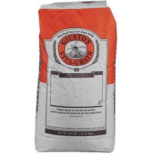 Giusto's Flour Organic Flour Baker's Choice Unbleached - Single Bulk Item - 50LB