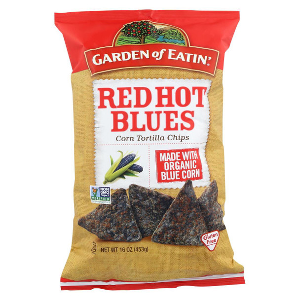 Garden of Eatin' Red Hot Blues - Red Hot - Case of 12 - 16 oz.