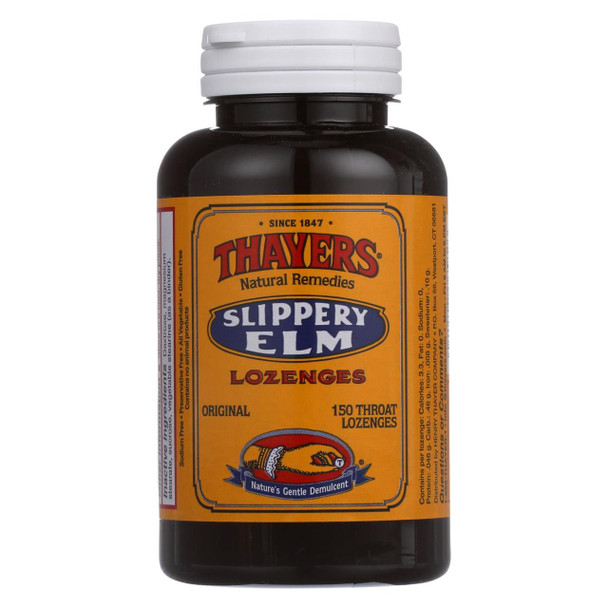 Thayers Slippery Elm Lozenges Original - 150 mg - 150 Lozenges