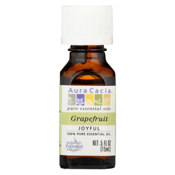 Aura Cacia - Pure Essential Oil Grapefruit - 0.5 fl oz