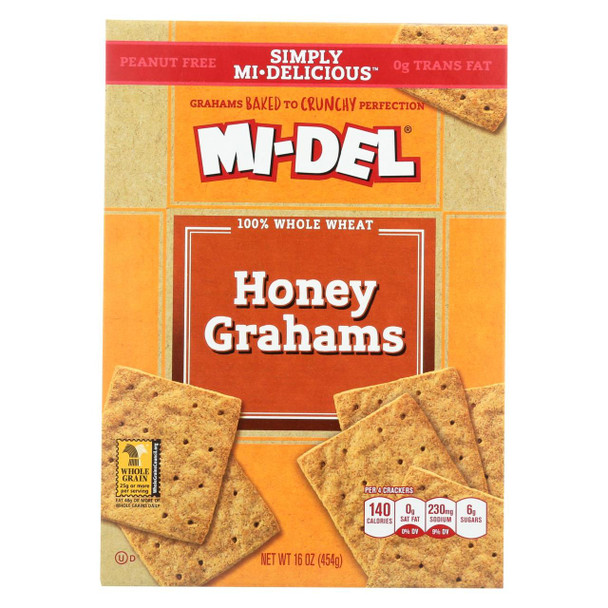 Midel Honey Grahams - Case of 12 - 16 oz.