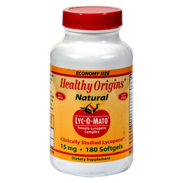 Healthy Origins Lyc-O-Mato - 15 mg - 180 Softgels