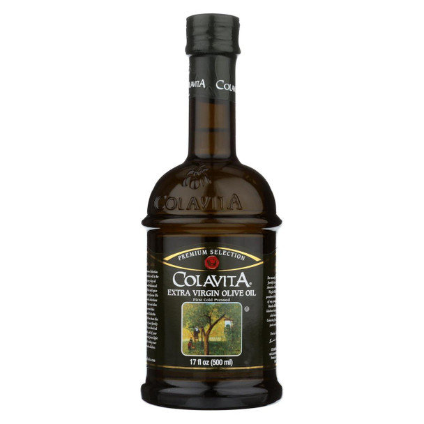 Colavita - Premium Extra Virgin Olive Oil - Case of 6 - 17 Fl oz.