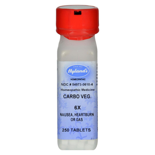 Hylands Homeopathic Carbo Vegetabilis 6X - 250 Tablets