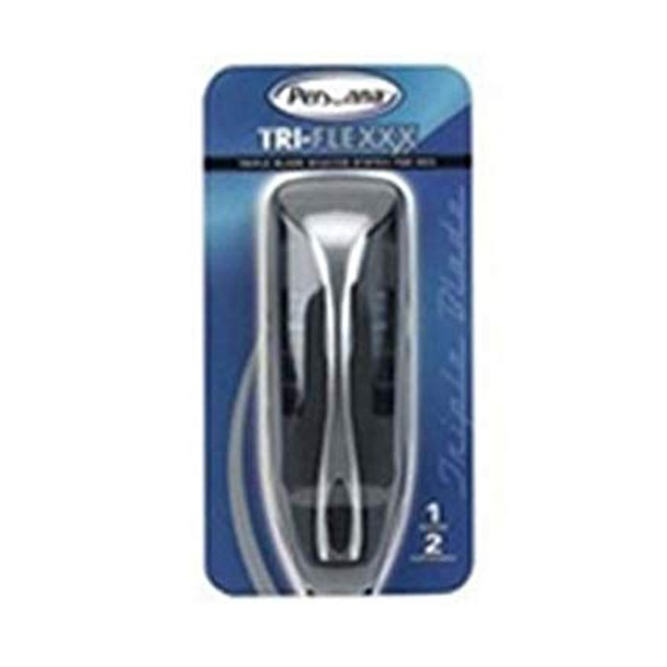 Personna Tri-Flexxx Triple Blade Shaving System For Men - 1 Razor 2 Cartridges