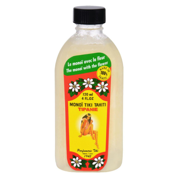 Monoi Coconut Oil - Frangipani Tipanie - Tiare Tahiti - 4 oz