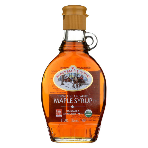 Shady Maple Farms - Og2 Drk Rbst Maple Syrup - EA of 1-8 OZ