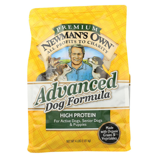 Newman's Own Organics Dog Dry Formula - Advanced - Case of 6 - 4