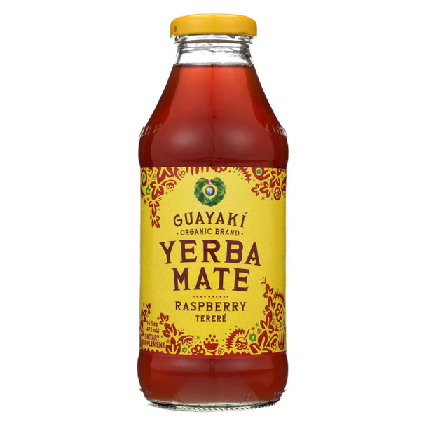 Guayaki Organic Pure Heart Energy Drink - Case of 12 - 16 fl oz