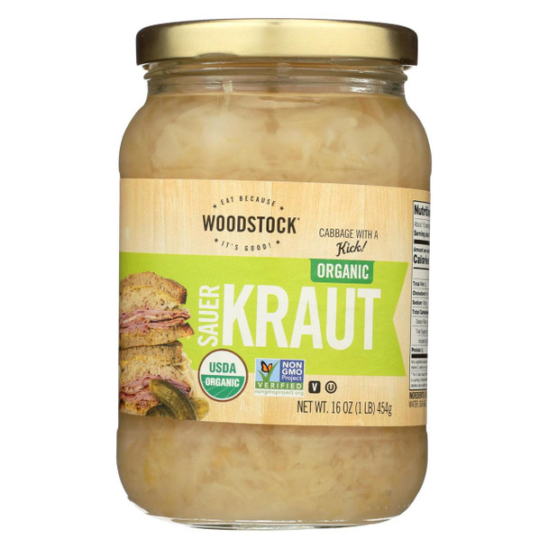 Woodstock Organic Sauerkraut - Case of 12 - 16 OZ