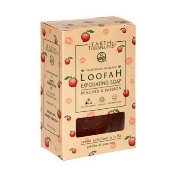 Earth Therapeutics Loofah Exfoliating Bar Soap Peaches and Passion - 4.2 oz