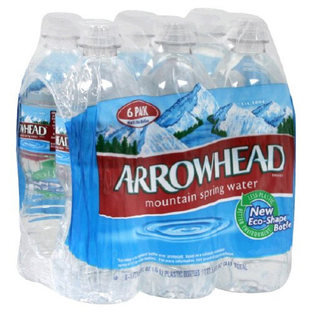 Arrowhead Spring Water - Water Spring Mountain - Case of 4 - 6/.5 Ltr