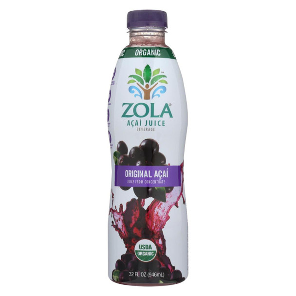 Zola Acai Juice - Antioxidant and Energy - Case of 8 - 32 Fl oz.