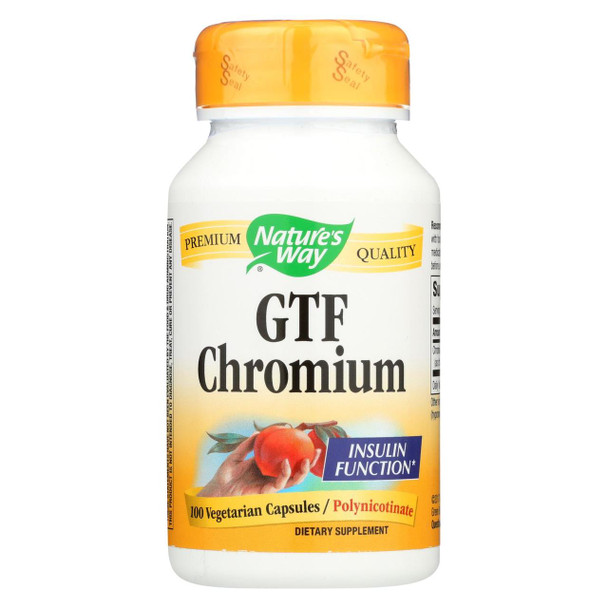 Nature's Way - GTF Chromium Polynicotinate - 100 Capsules