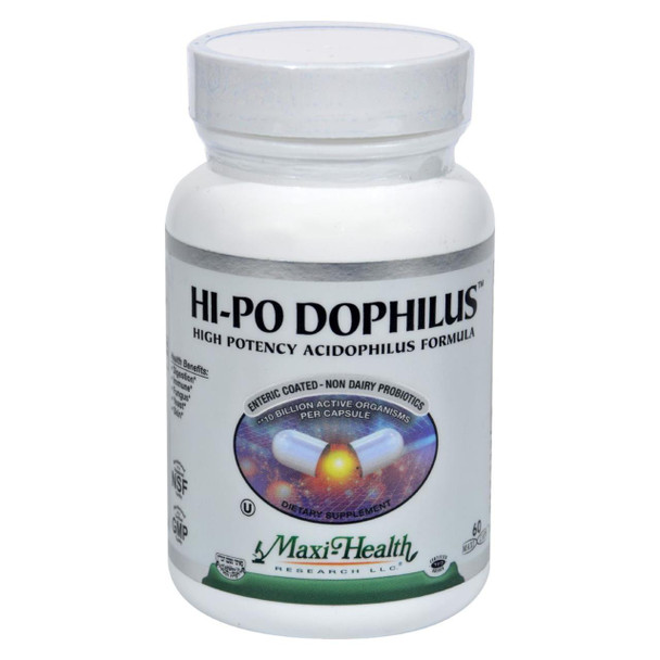 Maxi Health Hi-Po Dophilus High Potency Acidophilus Formula - 60 Caps