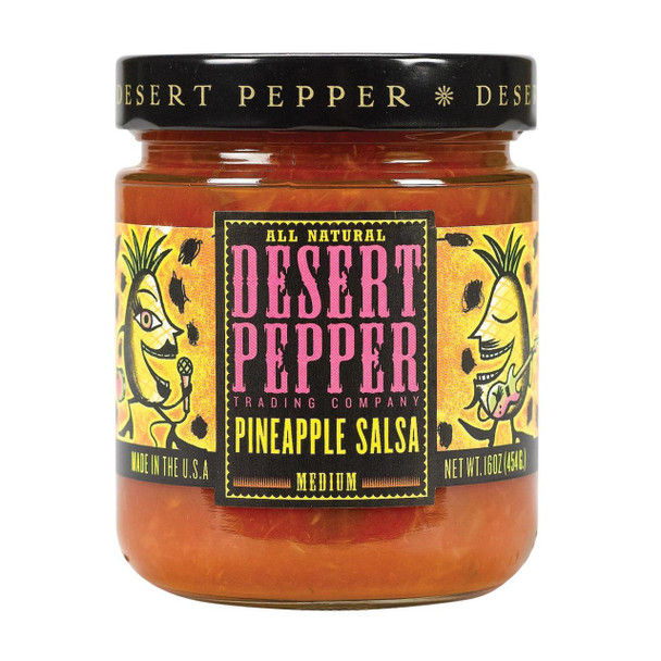 Desert Pepper Trading - Medium Pineapple Salsa - Case of 6 - 16 oz.