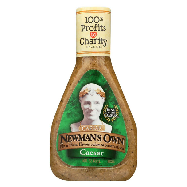 Newman's Own Lite Dressing - Caesar - Case of 6 - 16 Fl oz.