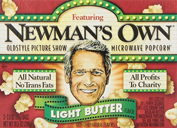 Newman's Own Organic Light Butter - Popcorn - Case of 12 - 10.5 oz.