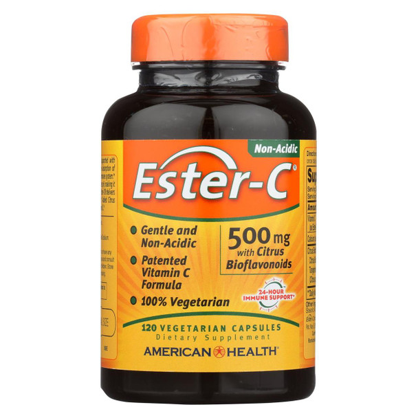 American Health - Ester-C with Citrus Bioflavonoids - 500 mg - 120 Vegetarian Capsules