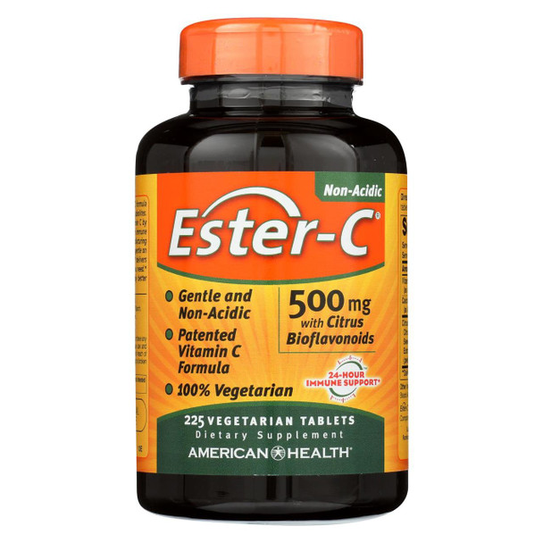 American Health - Ester-C with Citrus Bioflavonoids - 500 mg - 225 Vegetarian Tablets