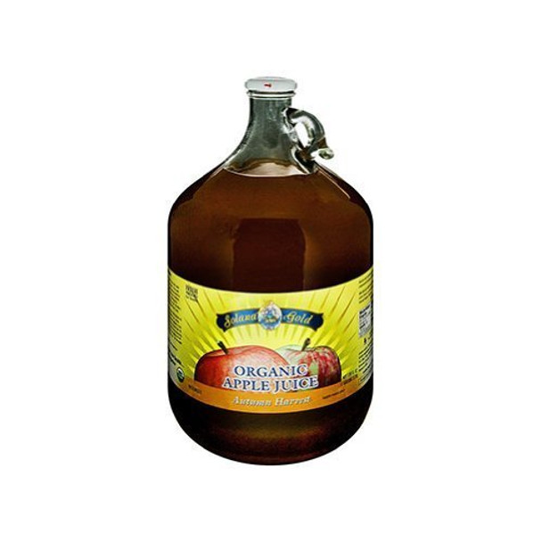 Solana Gold and Appleseed Organic Apple Juice - Autumn Harvest - Case of 4 - 128 Fl oz.