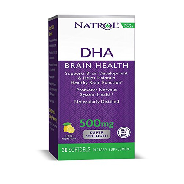 Natrol DHA 500 Super Strength - 500 mg - 30 Softgels