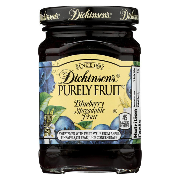 Dickinson Blueberry Preserves - Case of 6 - 9.5 oz