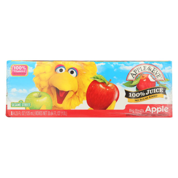 Apple and Eve Sesame Street Big Bird's Juice Apple - Case of 6 - 6 Bags