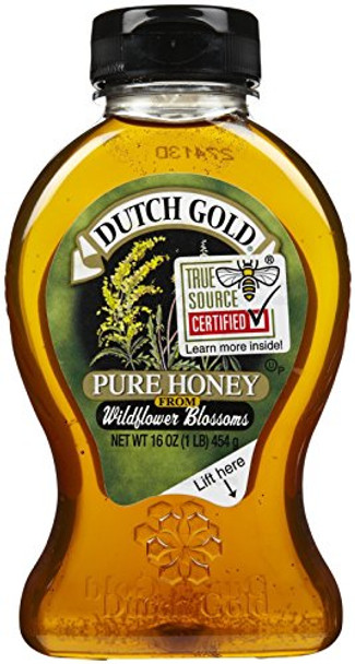 Dutch Gold Honey Wildflower Honey - Case of 6 - 16 oz.