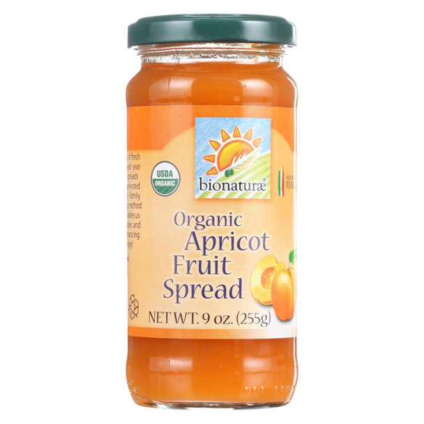 Bionaturae - Frt Spread Og2 Apricot - CS of 12-9 OZ
