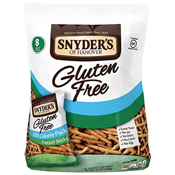 Snyder's of Hanover Pretzel Sticks - Gluten Free 100 Calorie - Case of 6 - 8 Count