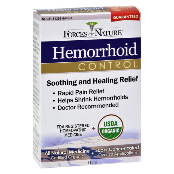 Forces of Nature Organic Hemorrhoid Control - 11 ml