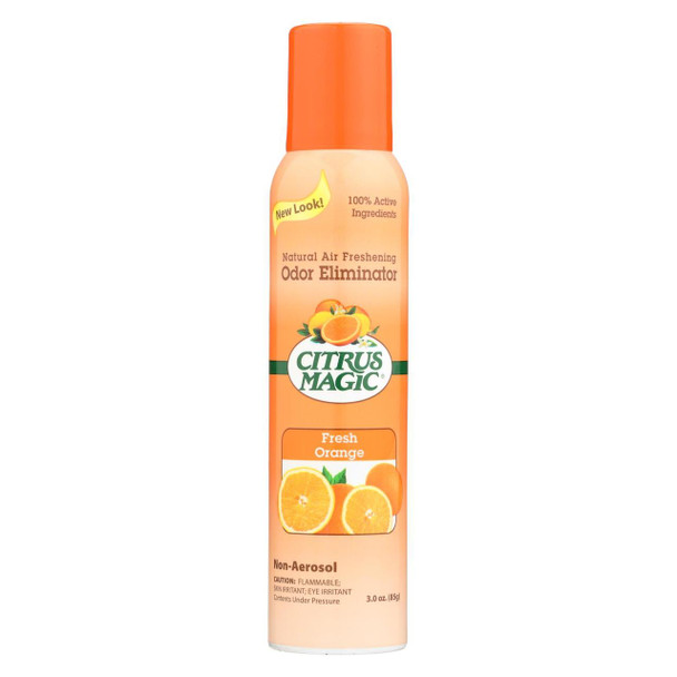 Citrus Magic Natural Odor Eliminating Air Freshener - Fresh Orange - Case of 6 - 3.5 oz