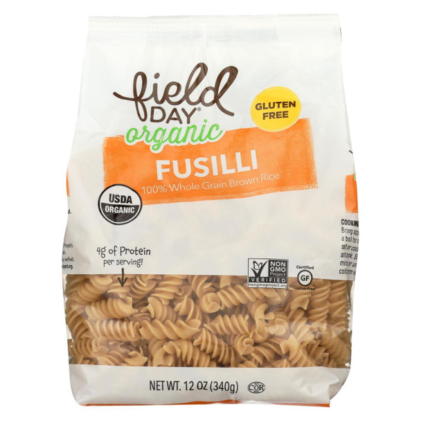 Field Day - Pasta Og2 Fusilli Br Rice - CS of 12-12 OZ