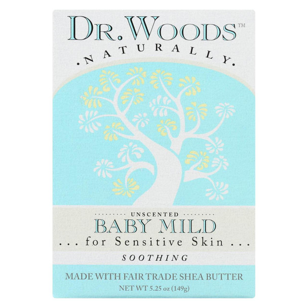 Dr. Woods Bar Soap Baby Mild Unscented - 5.25 oz