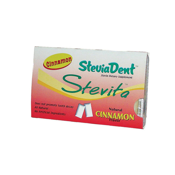 Stevita Steviadent Gum - Cinnamon - Case of 12 - 12 Pack