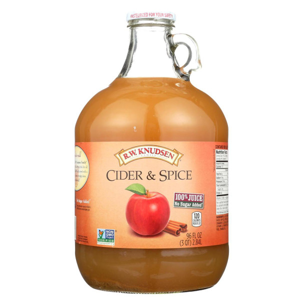 R.W. Knudsen - Cider and Spice - Apple - Case of 6 - 96 Fl oz.