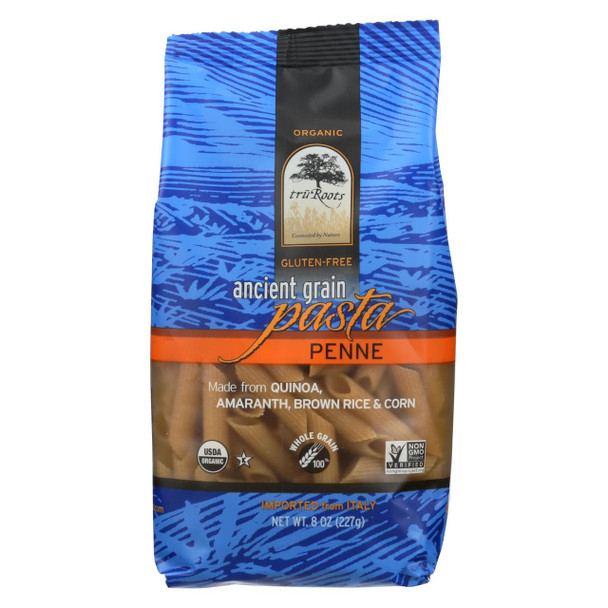 Truroots Organic Pasta - Penne Ancient Grain - Case of 6 - 8 oz.