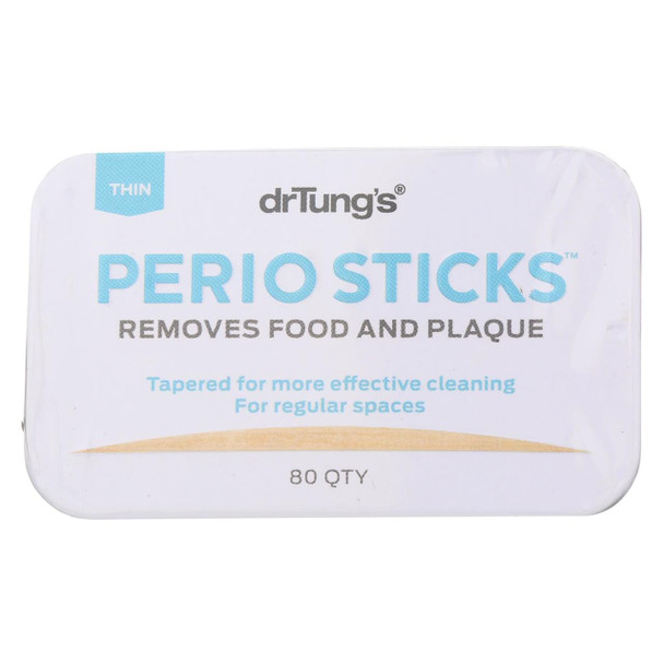 Dr. Tung's Perio Sticks - Thin - Case of 6 - 80 Pack