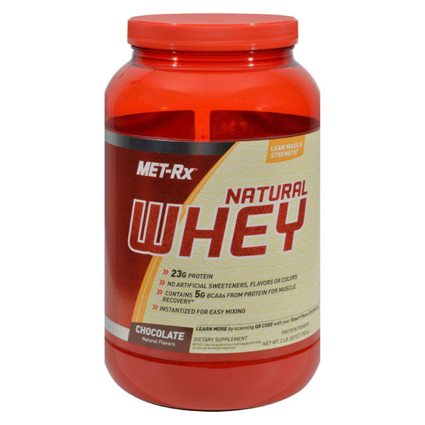 Met-Rx Instantized Natural Whey Protein Chocolate - 2 lbs
